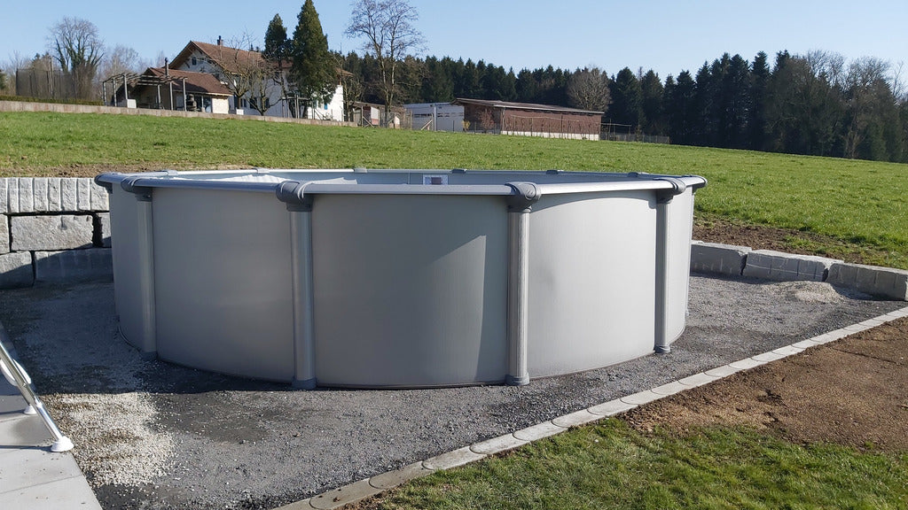 Poolset Betonia rund 550x135cm