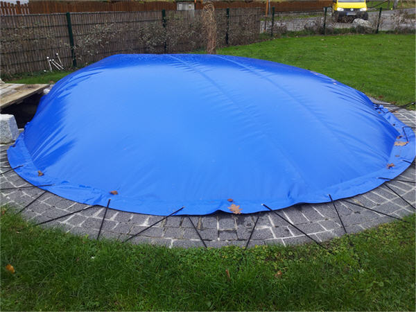 Aufblasbare Poolabdeckung 6.10x3.60m oval